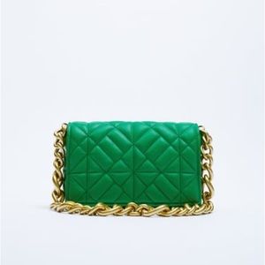ZARA Quilted Shoulder Bag with Chain